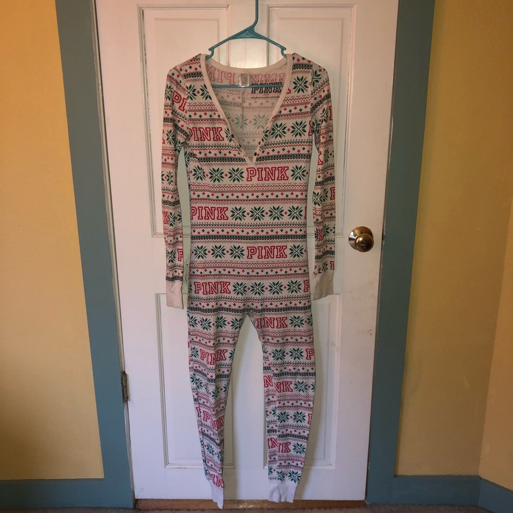 PINK brand Christmas onesie